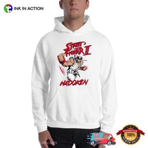 Street Fighter II Hadoken T Shirt, Capcom Fighting Games Fans Apparel 1