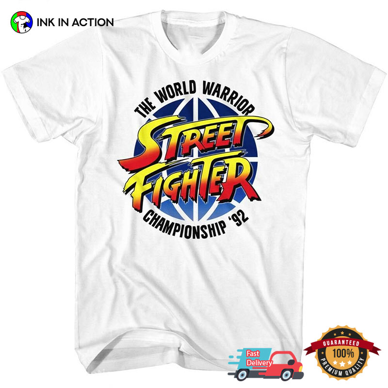 Street Fighter The World Warrior Championship 1992 Classic CAPCOM Game T-Shirt