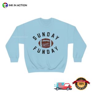 Sunday Funday Vinatge Football Playoffs T Shirt, football sunday snacks Apparel 2