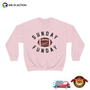 Sunday Funday Vinatge Football Playoffs T Shirt, football sunday snacks Apparel 3