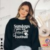 Sundays Are For Jesus And Football T-Shirt, Football Sunday Snacks Game Day Merch