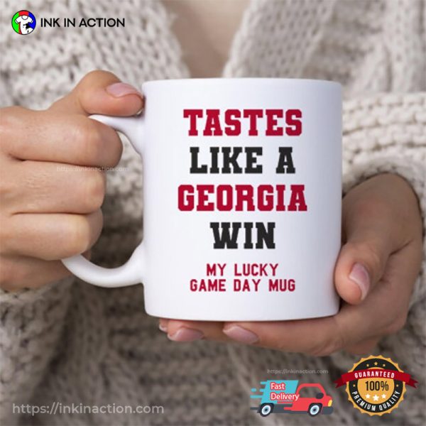 Tastes Like A Georgia Win Funny Champs Coffee Cup