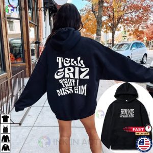 Tell Griz That I Miss Him 2 Sided T-Shirt, Vancouver Grizzlies Basketball Apparel