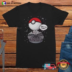 That's No Moon It's Pokemon Ball Funny star trek enterprise T Shirt 4