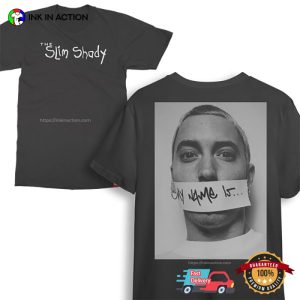 The Slim Shady Eminem My Name Is 2 Sided T-Shirt