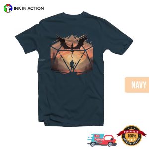 The Staredown D20 Epic Dragon dungeons and dragons t shirt 2