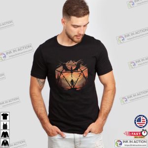 The Staredown D20 Epic Dragon Dungeons And Dragons T-shirt