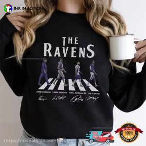 The baltimore ravens football Abby Road Signatures T Shirt 3