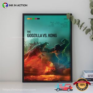 The godzilla vs king kong movie Classic Film Poster