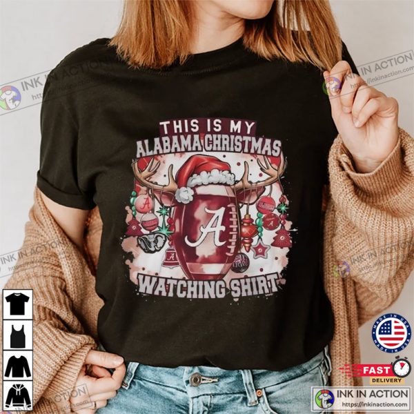 This Is My Alabama Christmas Watching Shirt, Alabama Tide Football Merch
