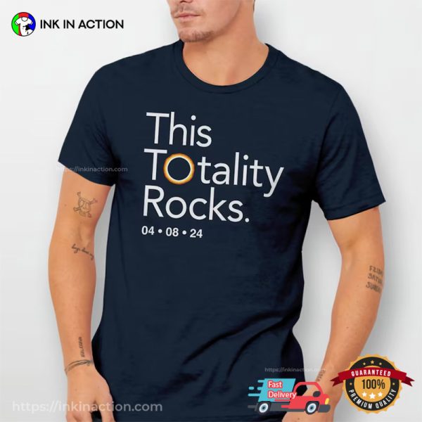 This Totality Rock Funny Eclipse Shirt, April 8 2024 Solar Eclipse Merch