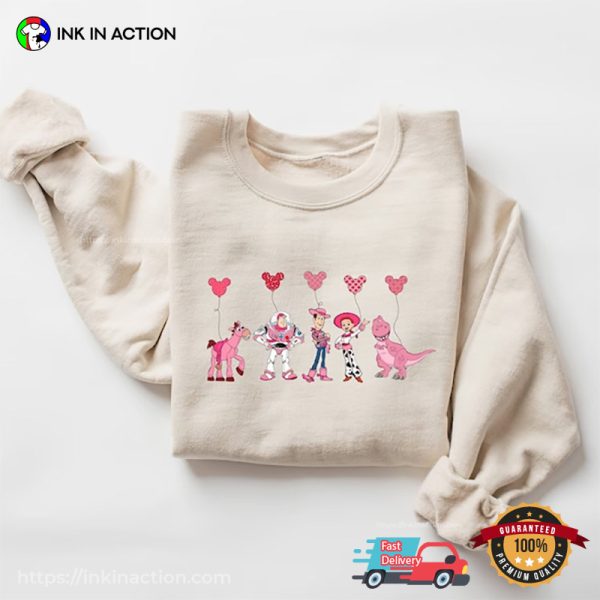 Toy Story Movie Valentine’s Day Hearts T-Shirt, Valentine Gift Ideas