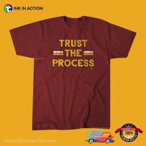 Trust the Process Vintage Style T-Shirt, Josh Harris Commanders Merch