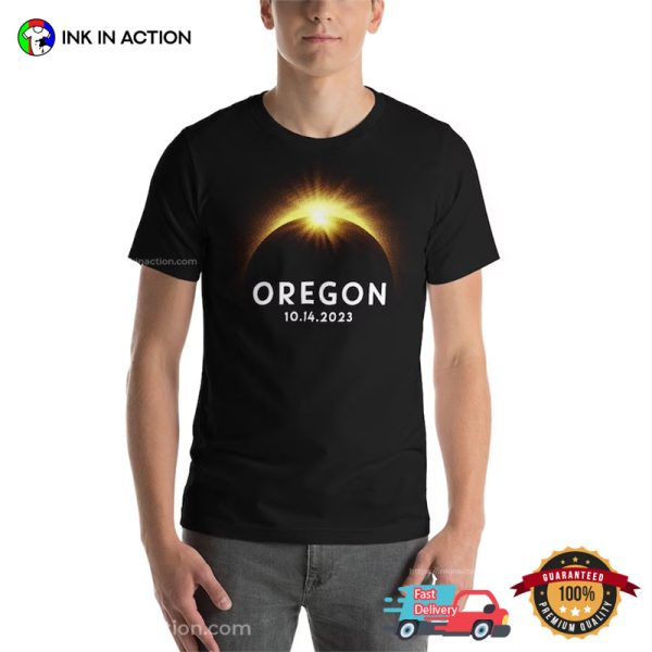 USA State Annular Solar Eclipse Oregon T-Shirt