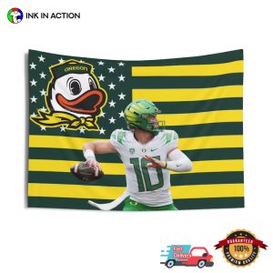University Of Oregon Bo Nix Flag, Oregon Ducks Apparel