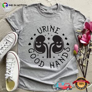 Urine Good Hands Valentine Kidney Nurse Comfort Colors Tee 2