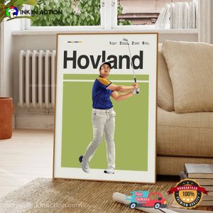 Viktor Hovland Minimalist Golf Poster