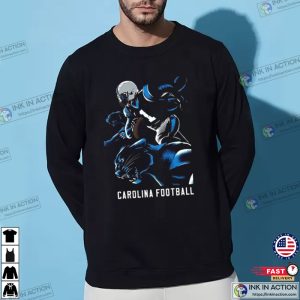 Vintage Carolina Football Art Game Day T-Shirt, Carolina Panthers Merch