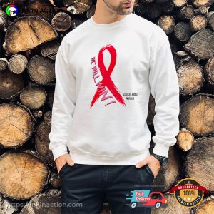 We Will Win Sickle sickle cell ribbon Awareness T Shirt 3