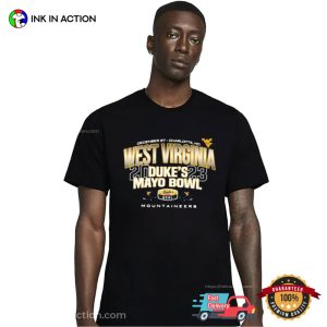 West Virginia 2023 Duke's Mayo Bowl Football Champs T Shirt 1