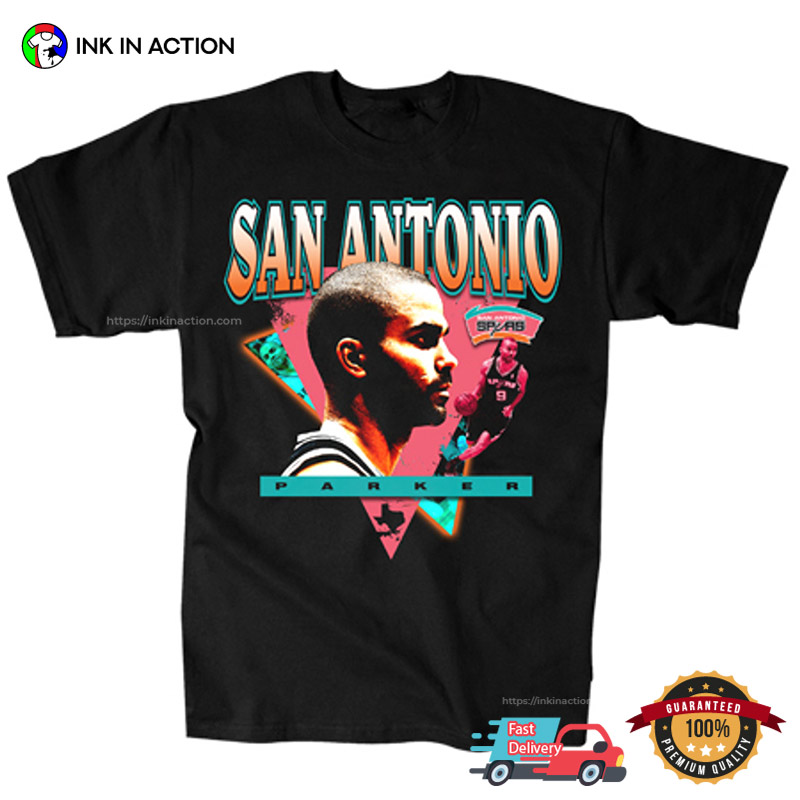 William Anthony Parker Jr San Antonio NBA T-2 Sided Shirt