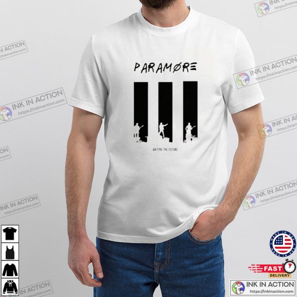 Writing The Future Song Paramore Music Band Tee, Paramore Merch