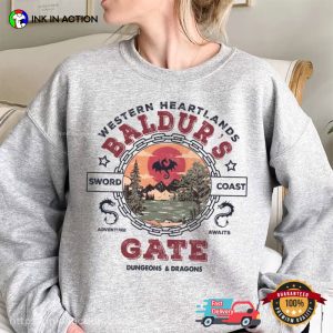 Baldur’s Gate Game 3 Western Heartlands Dnd T-shirt