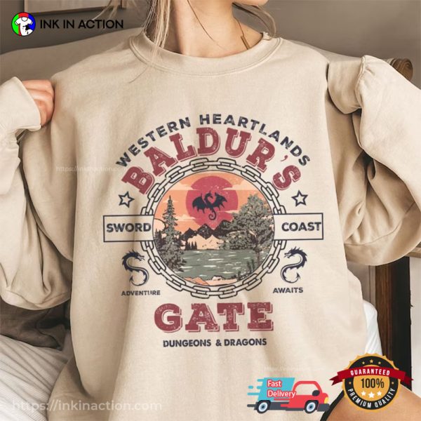 Baldur’s Gate Game 3 Western Heartlands Dnd T-shirt