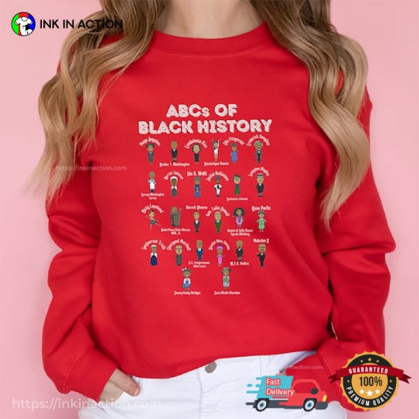 Black History People, ABCs Of Black History T-Shirt