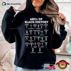 black history people, ABCs of Black History T Shirt 2