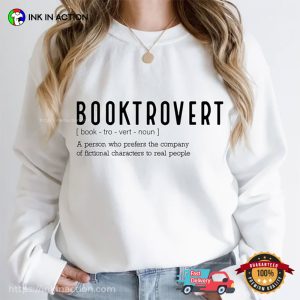 booktrovert Definition Funny book lover t shirt 3