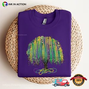 carnival mardi gras Beads Tree Louisiana T Shirt 2