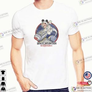 disney space mountain WDW Vintage Mickey Mouse T Shirt 1