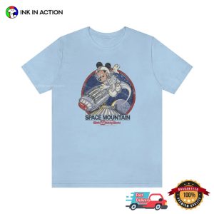 disney space mountain WDW Vintage Mickey Mouse T Shirt 2
