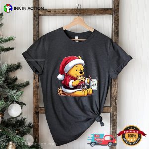 disney winnie the poohSanta Cute Xmas T Shirt 3
