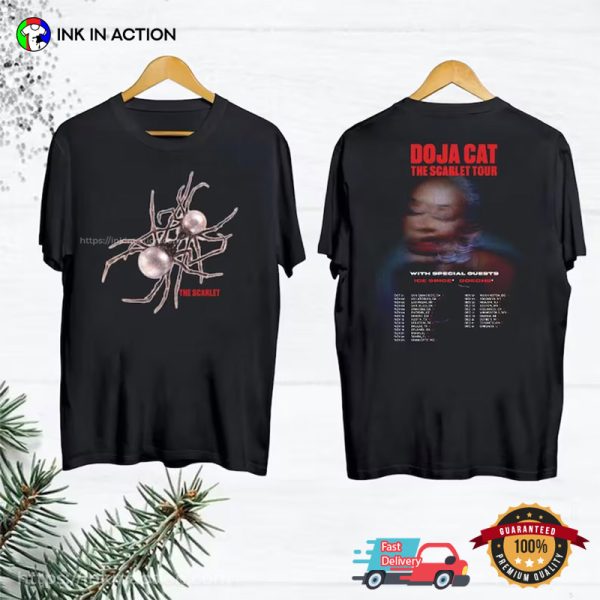 Doja Cat Tour The Scarlet 2023 Schedules Concert 2 Sided T-Shirt