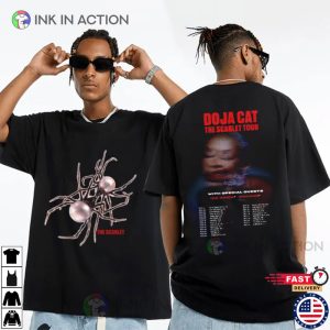 Doja Cat Tour The Scarlet 2023 Schedules Concert 2 Sided T-Shirt