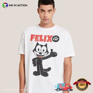 Felix The Cat Retro Cartoon Funny Cat T-Shirt