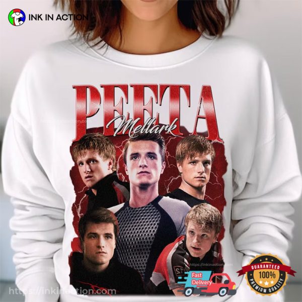 Hunger Games Peeta Mellark Vintage 90s Graphic T-Shirt