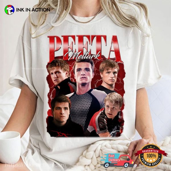 Hunger Games Peeta Mellark Vintage 90s Graphic T-Shirt