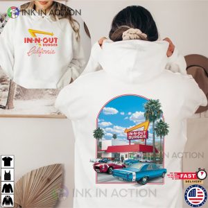 In And Out Burger Company Burger California 2 Sided T-Shirt