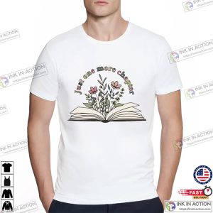 Just One More Chapter Natural Bookish T-Shirt