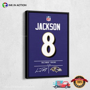 lamar jackson ravens NFL Baltimore Star Signature Wall Poster 3