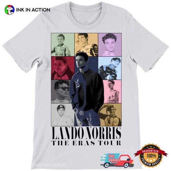 Lando Norris Mclaren The Eras Tour Vintage Style T-Shirt