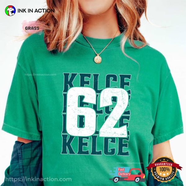 Philadelphia Eagles Kelce 62 Comfort Colors Tee, Jason Kelce Fans Merch