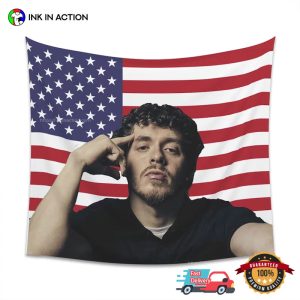 Rapper Jack Harlow Funny American Flag