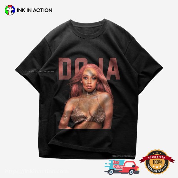 Sexy Doja Cat Portrait T-Shirt, Fans Doja Cat Tour Merch