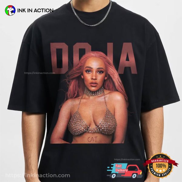 Sexy Doja Cat Portrait T-Shirt, Fans Doja Cat Tour Merch