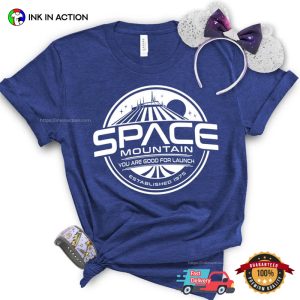 space mountain disney world Est 1975 Retro T Shirt 3