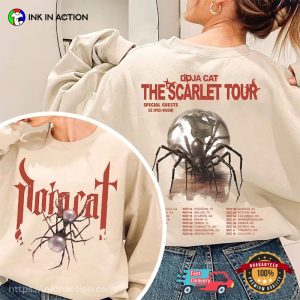 the scarlet tour 2023 Schedule 2 Sided T Shirt, doja cat tour merch 1